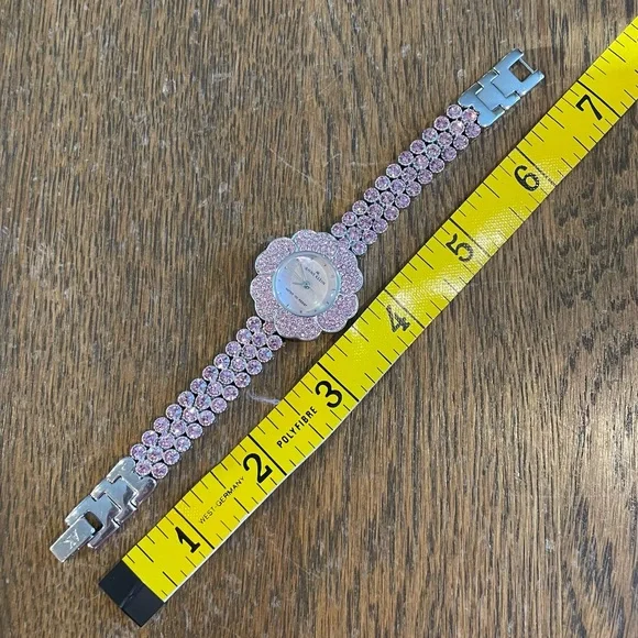 Anne Klein Rhinestone Pink Silver Watch - Picture 8 of 10